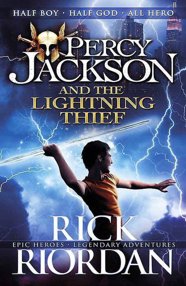 a picture of Percy Jackson and the lightning thief by Rick Riordan